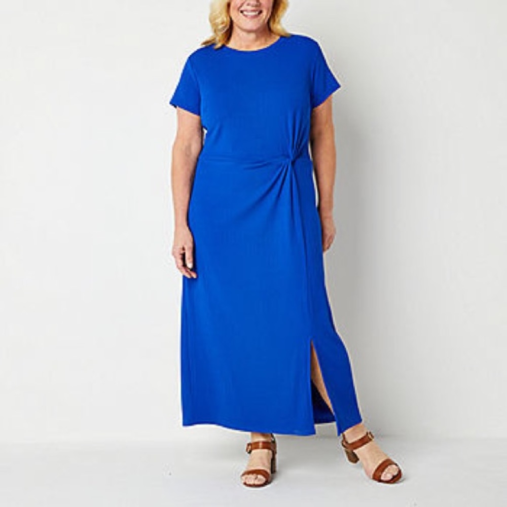 BRAND NEW Liz Claiborne Short Sleeve A-Line Dress